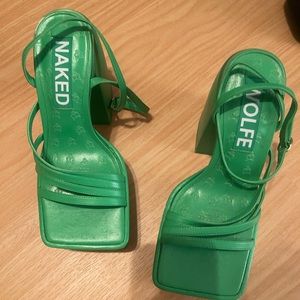 Green Naked Wolfe heels